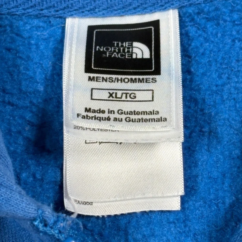 The North Face Full-Zip Hoodie Mens XL TB5Q ABAA Blue Embroidered Logo EUC